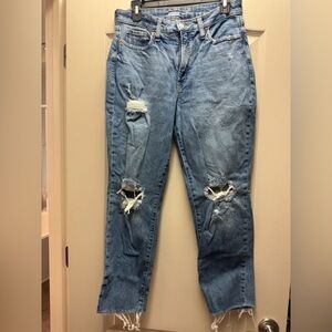 Old Navy Light Blue Ripped Boyfriend Jeans